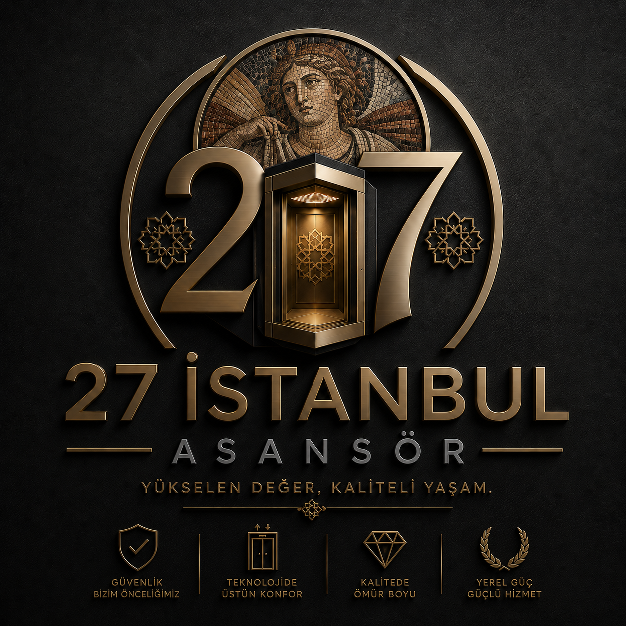 27 İstanbul Asansör Logosu